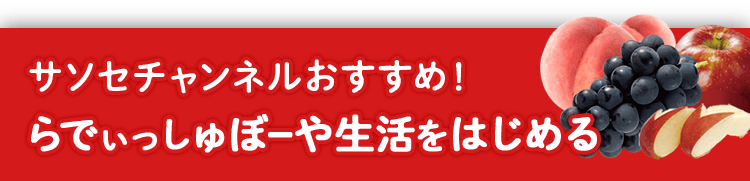 サソセチャンネルと一緒に！らでぃっしゅぼーや生活を始める